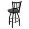 Holland Bar Stool Co 30" Swivel Bar Stool, Black Wrinkle, Canter Storm Seat 81030BW004 - alternate 3